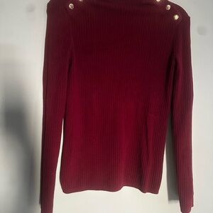 Talbots Burgundy Turtleneck Sweater